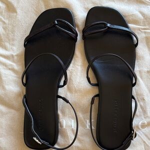 Jenni Kayne Romy Dark Brown Strappy Sandals